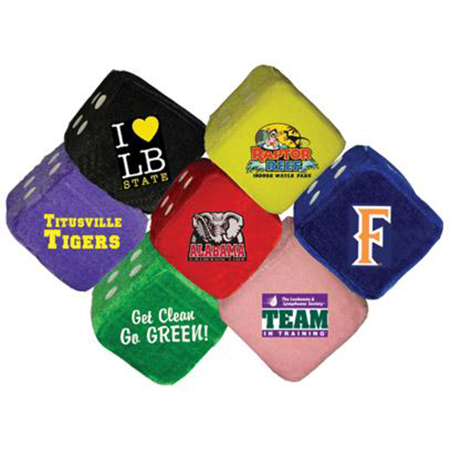 Fuzzy Dice with Logo